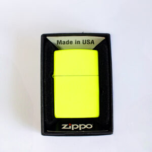ISQUEIRO ZIPPO ORIGINAL AMARELO NEON